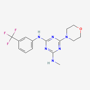 N-methyl-6-(4-morpholinyl)-N'-[3-(trifluoromethyl)phenyl]-1,3,5-triazine-2,4-diamine