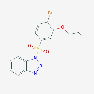 1-[(4-bromo-3-propoxyphenyl)sulfonyl]-1H-benzotriazole