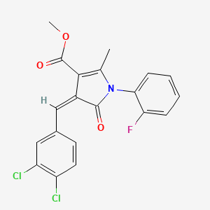 methyl 4-(3,4-dichlorobenzylidene)-1-(2-fluorophenyl)-2-methyl-5-oxo-4,5-dihydro-1H-pyrrole-3-carboxylate