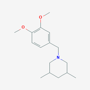 1-[(3,4-Dimethoxyphenyl)methyl]-3,5-dimethylpiperidine