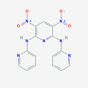 3,5-dinitro-2-N,6-N-dipyridin-2-ylpyridine-2,6-diamine