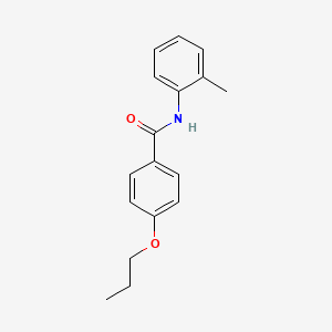 molecular formula C17H19NO2 B5004770 N-(2-methylphenyl)-4-propoxybenzamide 