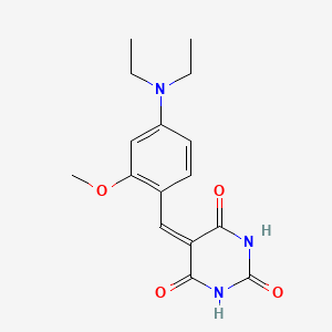 5-[4-(diethylamino)-2-methoxybenzylidene]pyrimidine-2,4,6(1H,3H,5H)-trione