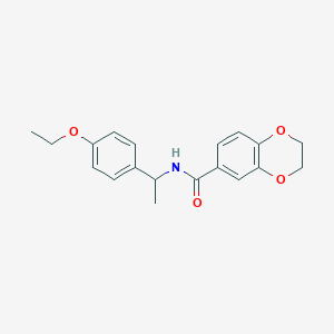 N-[1-(4-ethoxyphenyl)ethyl]-2,3-dihydro-1,4-benzodioxine-6-carboxamide