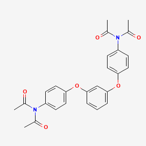 molecular formula C26H24N2O6 B5004825 N,N'-[1,3-phenylenebis(oxy-4,1-phenylene)]bis(N-acetylacetamide) 