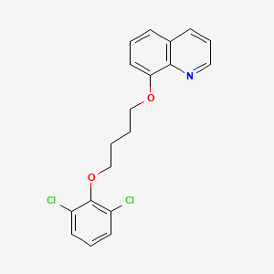 molecular formula C19H17Cl2NO2 B5004831 8-[4-(2,6-dichlorophenoxy)butoxy]quinoline 