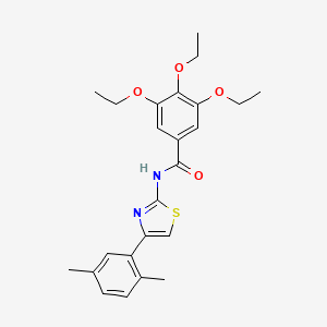 N-[4-(2,5-dimethylphenyl)-1,3-thiazol-2-yl]-3,4,5-triethoxybenzamide