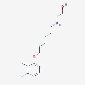 molecular formula C16H27NO2 B5004842 2-{[6-(2,3-dimethylphenoxy)hexyl]amino}ethanol 