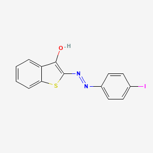 1-benzothiophene-2,3-dione 2-[(4-iodophenyl)hydrazone]