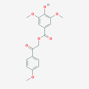 2-(4-Methoxyphenyl)-2-oxoethyl 4-hydroxy-3,5-dimethoxybenzoate