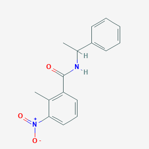 molecular formula C16H16N2O3 B5004862 2-methyl-3-nitro-N-(1-phenylethyl)benzamide 