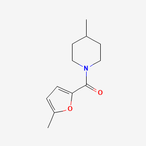 molecular formula C12H17NO2 B5004881 4-methyl-1-(5-methyl-2-furoyl)piperidine 