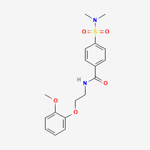 4-[(dimethylamino)sulfonyl]-N-[2-(2-methoxyphenoxy)ethyl]benzamide