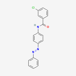 molecular formula C19H14ClN3O B5004892 3-chloro-N-[4-(phenyldiazenyl)phenyl]benzamide 