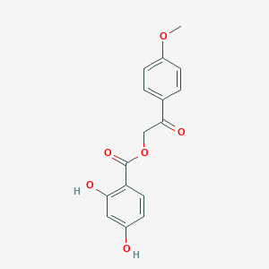 molecular formula C16H14O6 B500497 2-(4-Methoxyphenyl)-2-oxoethyl 2,4-dihydroxybenzoate CAS No. 941010-58-8