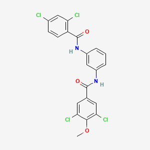 3,5-dichloro-N-{3-[(2,4-dichlorobenzoyl)amino]phenyl}-4-methoxybenzamide