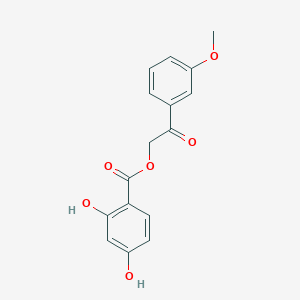 2-(3-Methoxyphenyl)-2-oxoethyl 2,4-dihydroxybenzoate