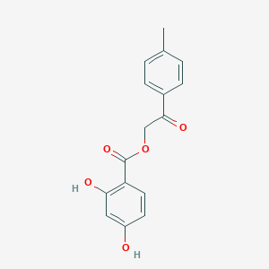 molecular formula C16H14O5 B500499 2-(4-メチルフェニル)-2-オキソエチル 2,4-ジヒドロキシベンゾエート CAS No. 923693-89-4