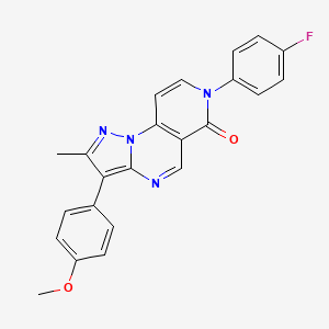 7-(4-fluorophenyl)-3-(4-methoxyphenyl)-2-methylpyrazolo[1,5-a]pyrido[3,4-e]pyrimidin-6(7H)-one