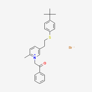 molecular formula C26H30BrNOS B5005023 5-{2-[(4-tert-butylphenyl)thio]ethyl}-2-methyl-1-(2-oxo-2-phenylethyl)pyridinium bromide 