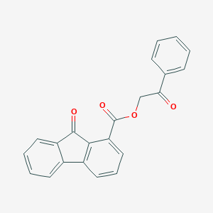 2-oxo-2-phenylethyl 9-oxo-9H-fluorene-1-carboxylate