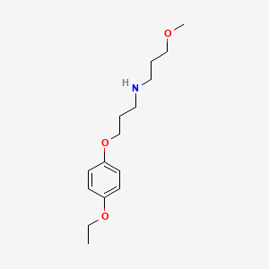 molecular formula C15H25NO3 B5005045 3-(4-ethoxyphenoxy)-N-(3-methoxypropyl)-1-propanamine 