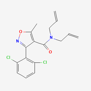 molecular formula C17H16Cl2N2O2 B5005073 N,N-diallyl-3-(2,6-dichlorophenyl)-5-methyl-4-isoxazolecarboxamide 