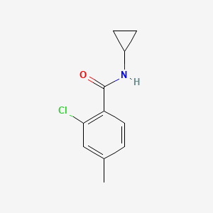 molecular formula C11H12ClNO B5005089 2-chloro-N-cyclopropyl-4-methylbenzamide 