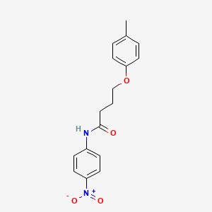 molecular formula C17H18N2O4 B5005104 4-(4-methylphenoxy)-N-(4-nitrophenyl)butanamide 