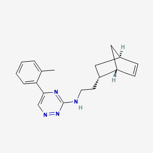 molecular formula C19H22N4 B5005109 N-{2-[(1S*,2S*,4S*)-bicyclo[2.2.1]hept-5-en-2-yl]ethyl}-5-(2-methylphenyl)-1,2,4-triazin-3-amine 