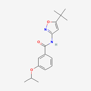 molecular formula C17H22N2O3 B5005121 N-(5-tert-butyl-1,2-oxazol-3-yl)-3-(propan-2-yloxy)benzamide 