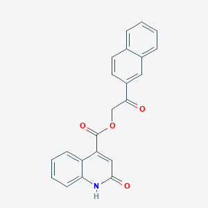 B500515 2-(2-Naphthyl)-2-oxoethyl 2-hydroxy-4-quinolinecarboxylate CAS No. 941233-48-3