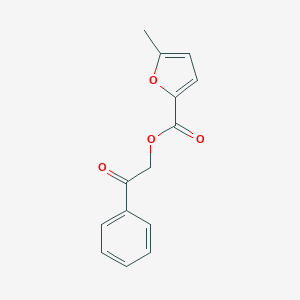 molecular formula C14H12O4 B500517 2-Oxo-2-phenylethyl 5-methyl-2-furoate CAS No. 898502-34-6