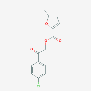 molecular formula C14H11ClO4 B500518 2-(4-Chlorophenyl)-2-oxoethyl 5-methyl-2-furoate 