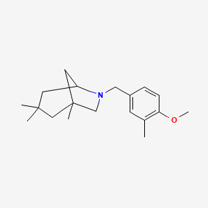 6-[(4-Methoxy-3-methylphenyl)methyl]-1,3,3-trimethyl-6-azabicyclo[3.2.1]octane