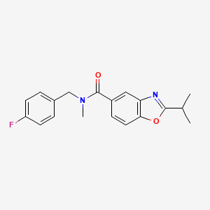 N-(4-fluorobenzyl)-2-isopropyl-N-methyl-1,3-benzoxazole-5-carboxamide