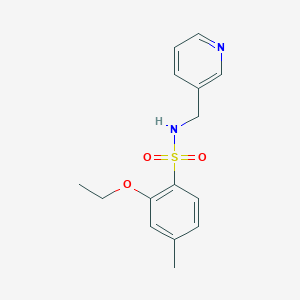 molecular formula C15H18N2O3S B500520 2-ethoxy-4-methyl-N-(3-pyridinylmethyl)benzenesulfonamide CAS No. 915930-37-9