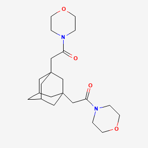 4,4'-[tricyclo[3.3.1.1~3,7~]decane-1,3-diylbis(1-oxo-2,1-ethanediyl)]dimorpholine