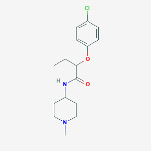 2-(4-chlorophenoxy)-N-(1-methyl-4-piperidinyl)butanamide