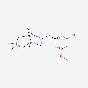 6-(3,5-dimethoxybenzyl)-1,3,3-trimethyl-6-azabicyclo[3.2.1]octane