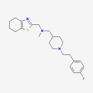 ({1-[2-(4-fluorophenyl)ethyl]-4-piperidinyl}methyl)methyl(4,5,6,7-tetrahydro-1,3-benzothiazol-2-ylmethyl)amine