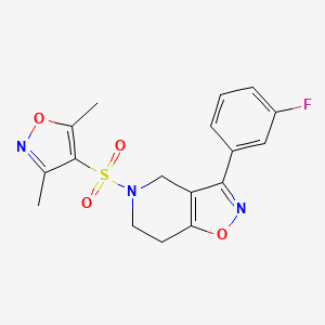 5-[(3,5-dimethyl-4-isoxazolyl)sulfonyl]-3-(3-fluorophenyl)-4,5,6,7-tetrahydroisoxazolo[4,5-c]pyridine