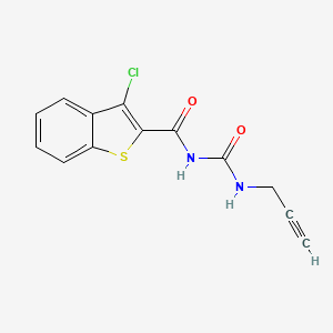 3-chloro-N-(prop-2-ynylcarbamoyl)-1-benzothiophene-2-carboxamide