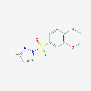 1-(2,3-dihydro-1,4-benzodioxin-6-ylsulfonyl)-3-methyl-1H-pyrazole