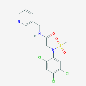 N~2~-(methylsulfonyl)-N~1~-(3-pyridinylmethyl)-N~2~-(2,4,5-trichlorophenyl)glycinamide