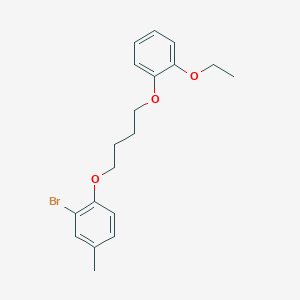 2-bromo-1-[4-(2-ethoxyphenoxy)butoxy]-4-methylbenzene