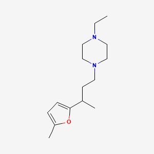 1-ethyl-4-[3-(5-methyl-2-furyl)butyl]piperazine