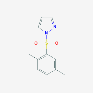 molecular formula C11H12N2O2S B500532 1-((2,5-dimethylphenyl)sulfonyl)-1H-pyrazole CAS No. 899233-12-6