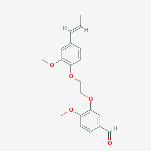 molecular formula C20H22O5 B5005325 4-methoxy-3-{2-[2-methoxy-4-(1-propen-1-yl)phenoxy]ethoxy}benzaldehyde 