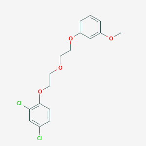 molecular formula C17H18Cl2O4 B5005326 2,4-Dichloro-1-[2-[2-(3-methoxyphenoxy)ethoxy]ethoxy]benzene 